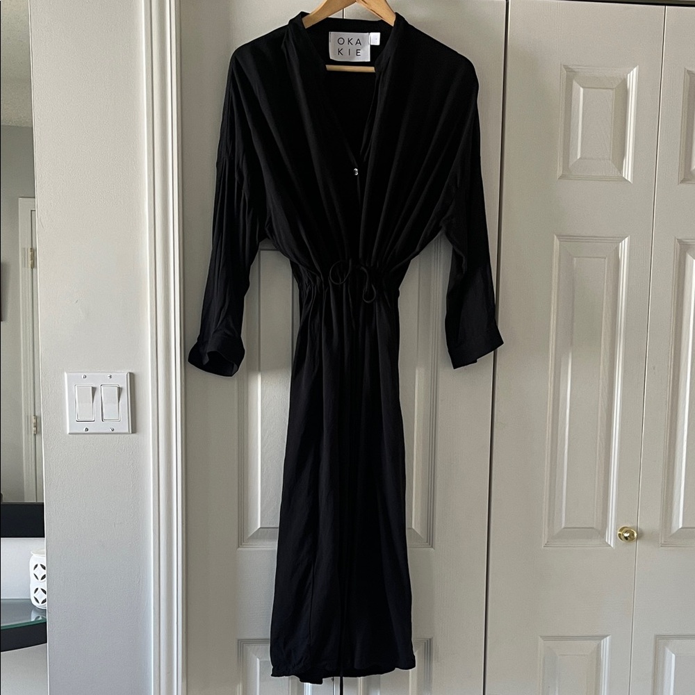 OKAKIE L Black Shirtdress
